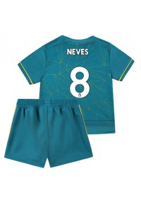 Fotbalové Dres Wolves Ruben Neves #8 Dětské Venkovní Oblečení 2022-23 Krátký Rukáv (+ trenýrky)
